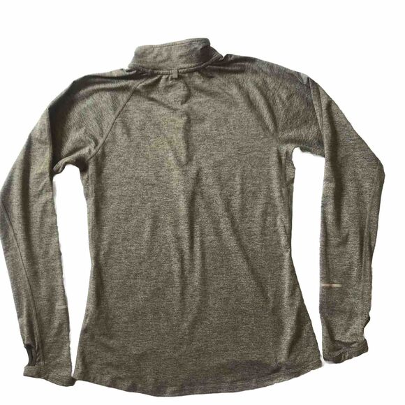 Nike Womens S Dri-Fit Element 1/4 Zip Running Jogging Reflective Gray 481320 Gym - Picture 4 of 11